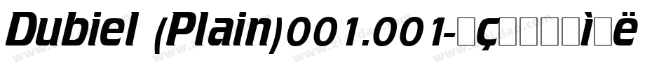 Dubiel (Plain)001.001字体转换